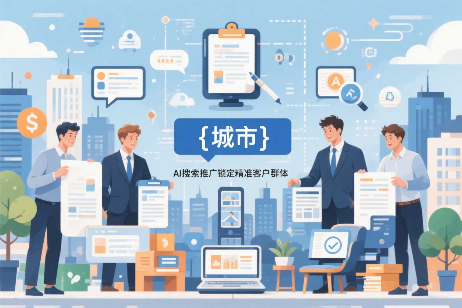 哈尔滨公司如何用AI搜索推广锁定精准客户群体
