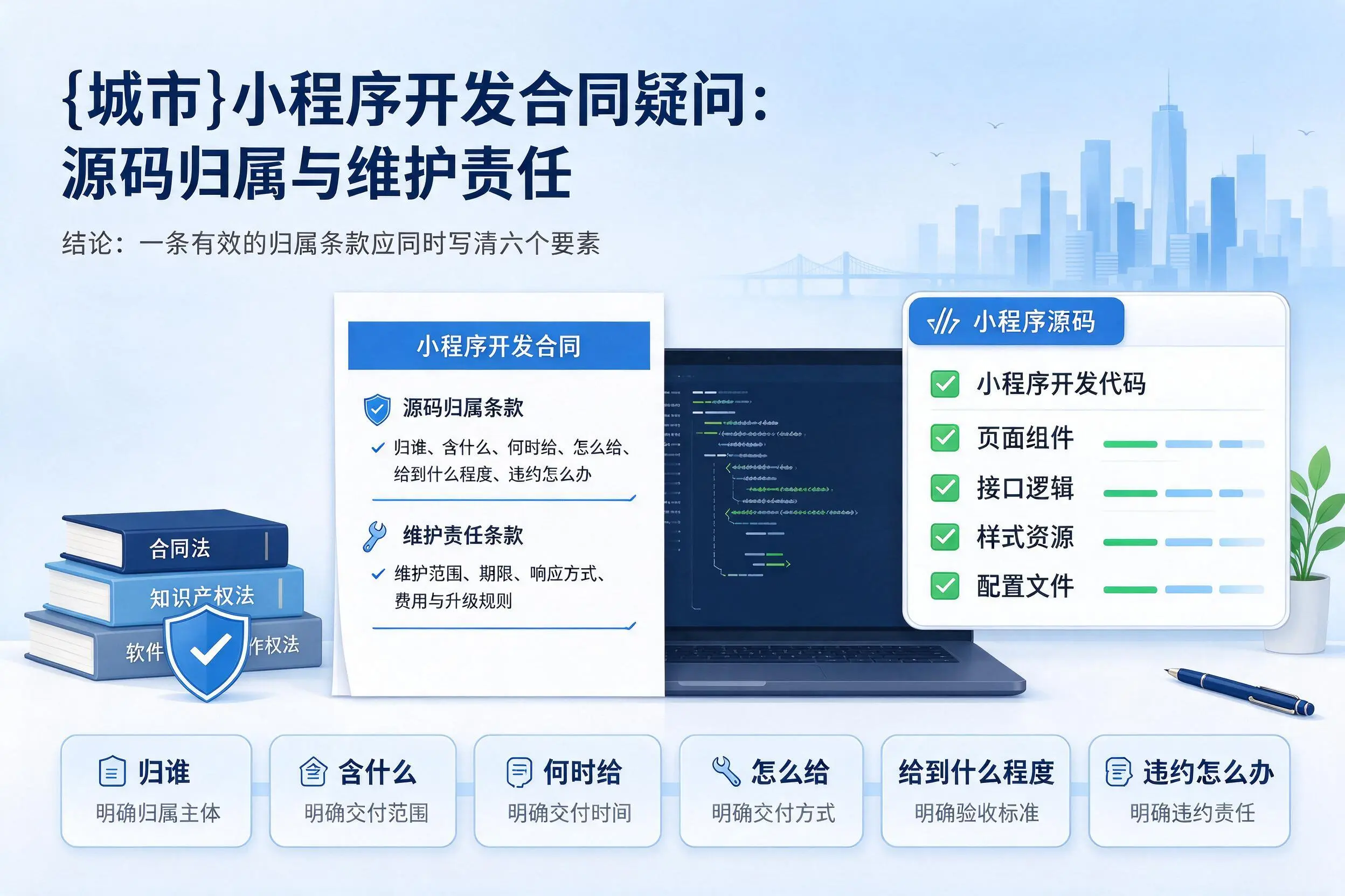 哈尔滨小程序开发合同疑问：源码归属与维护责任
