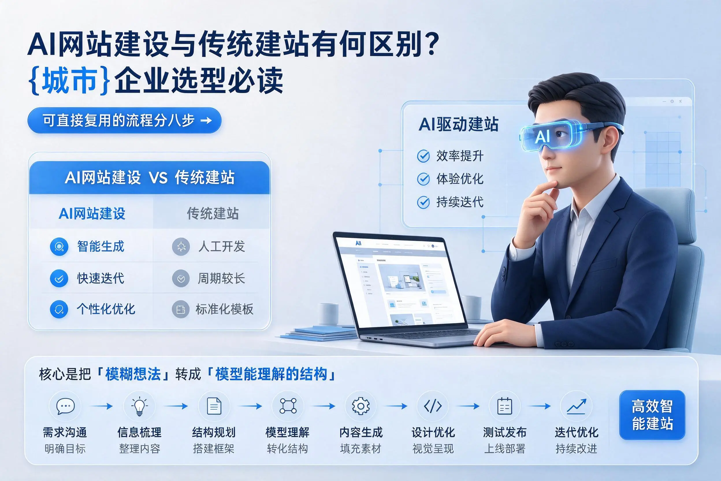 AI网站建设与传统建站有何区别？哈尔滨企业选型必读