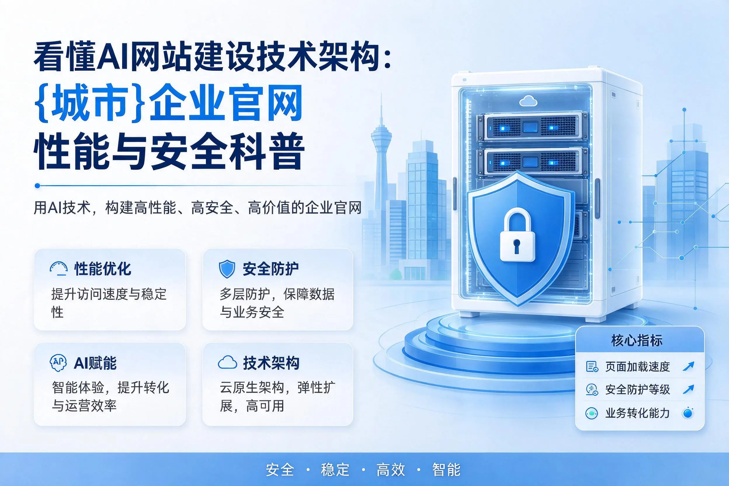 看懂AI网站建设技术架构：哈尔滨企业官网性能与安全科普