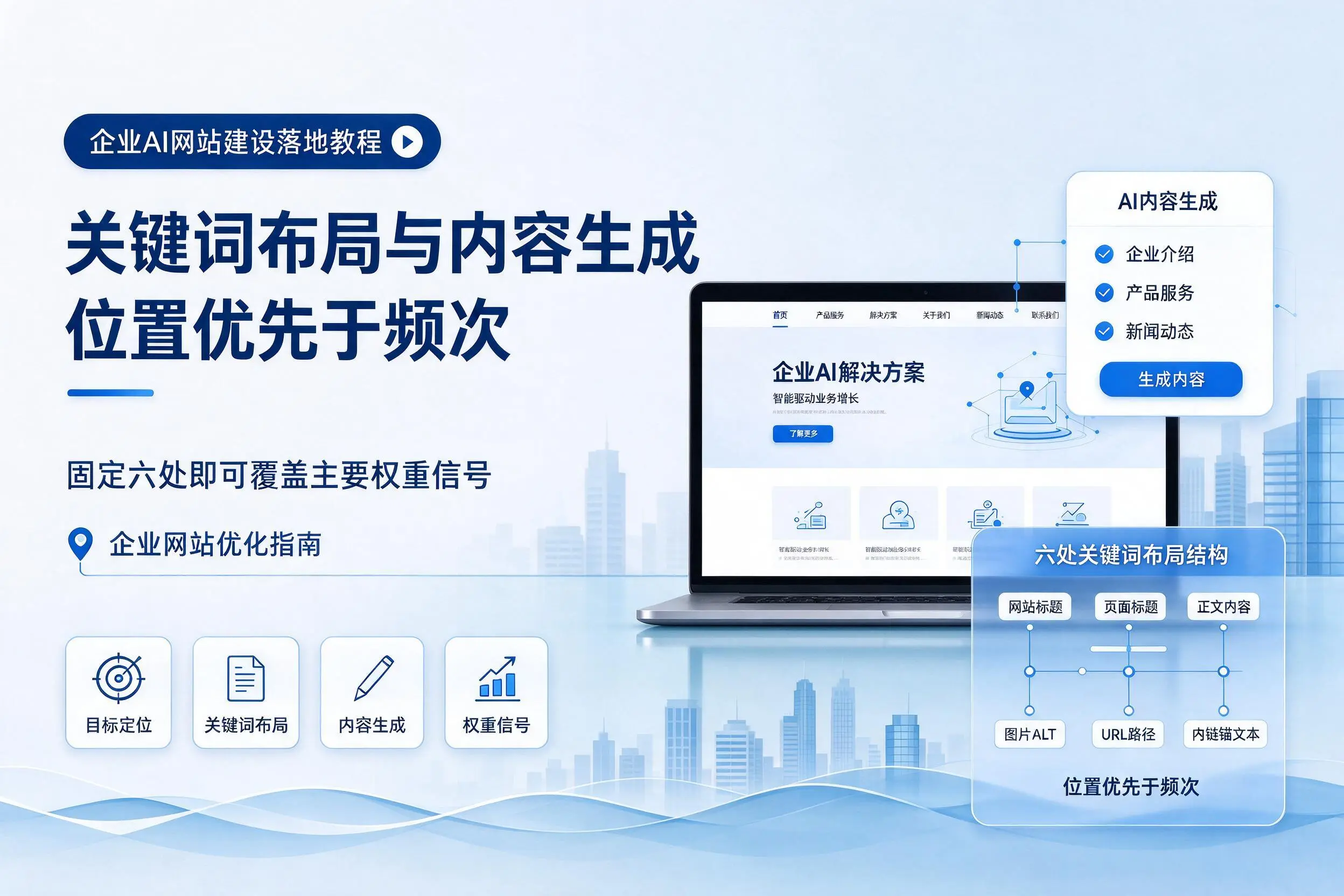 哈尔滨企业AI网站建设落地教程:关键词布局与内容生成